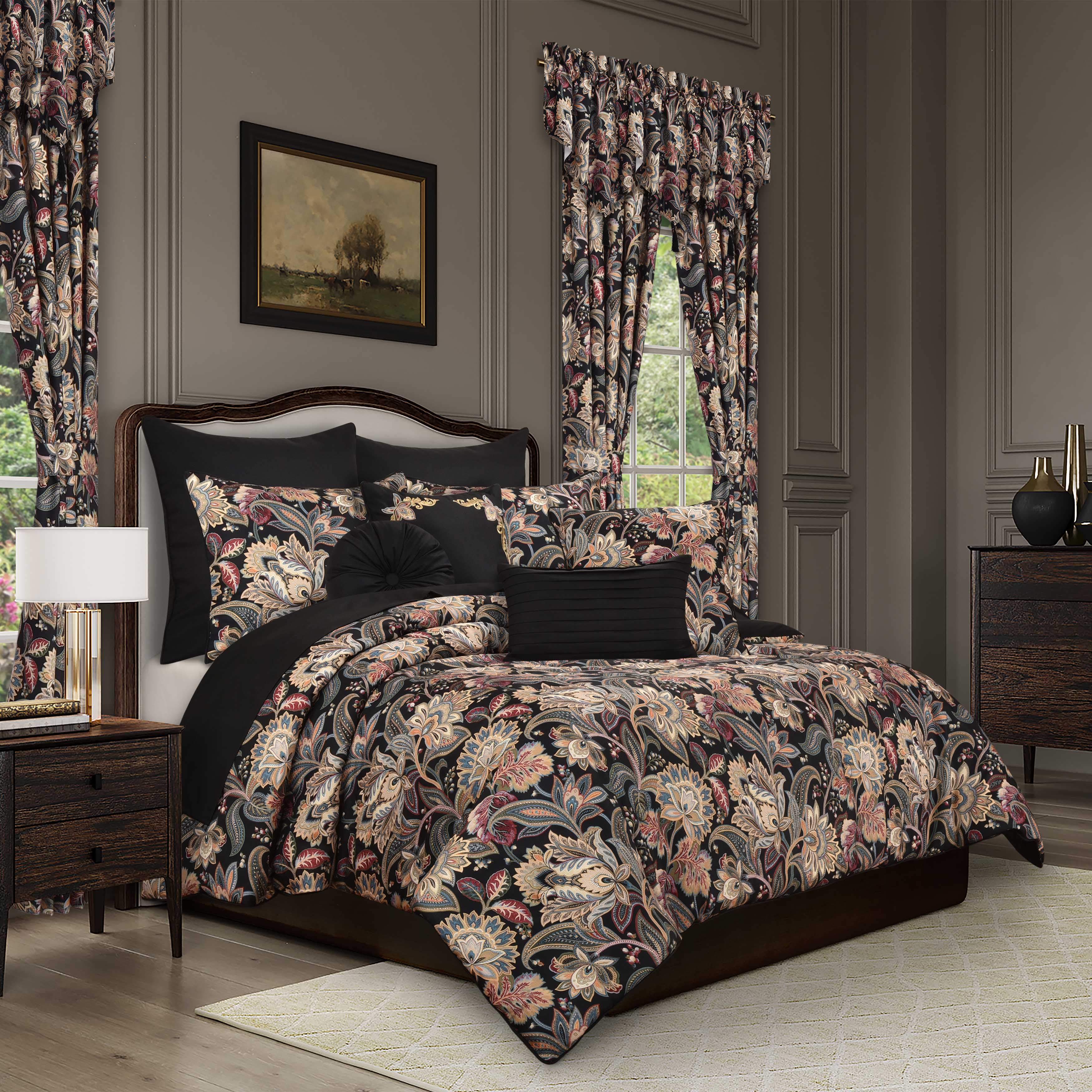 CalabriaBlack3PieceComforterSe