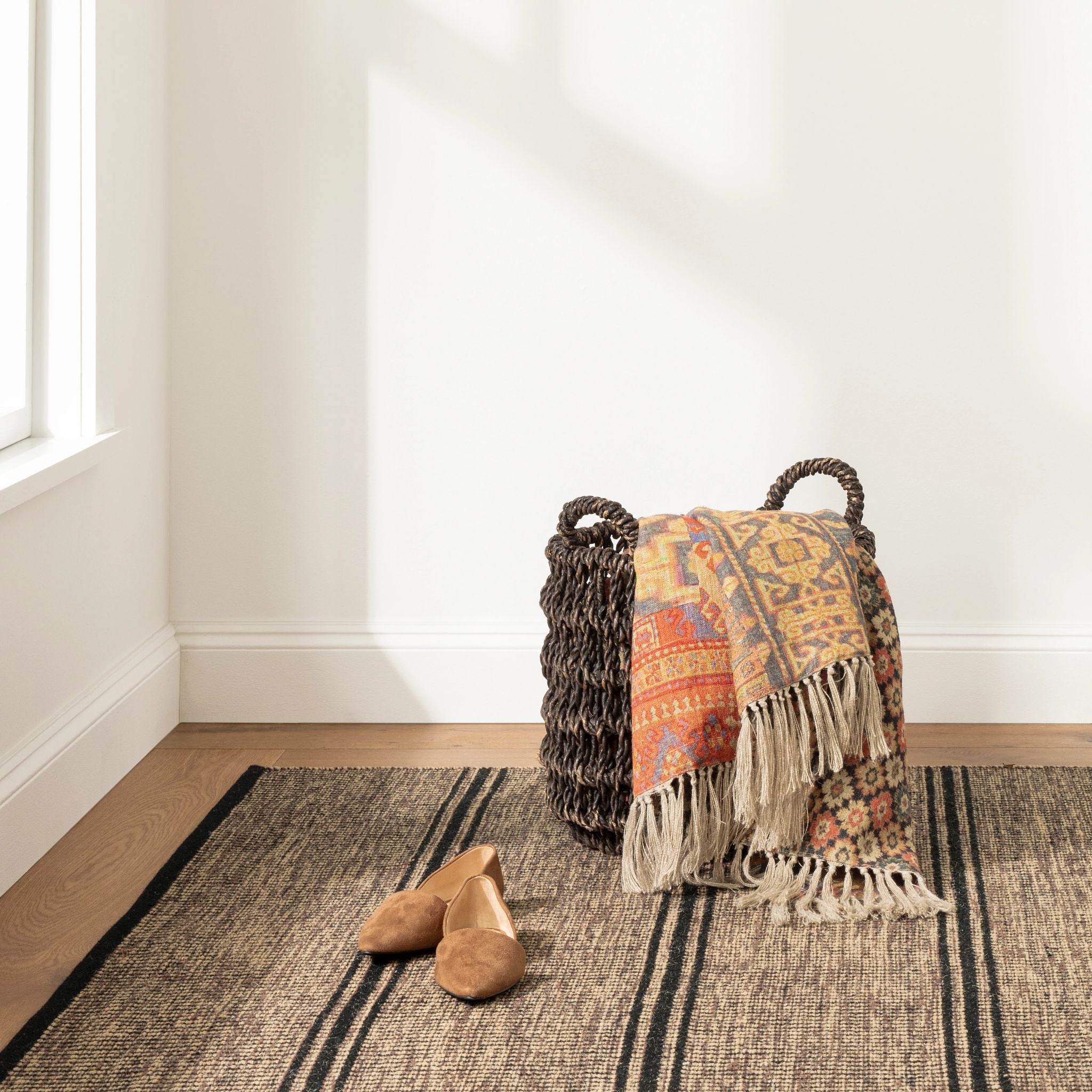 Malta Camel Handwoven Wool Rug