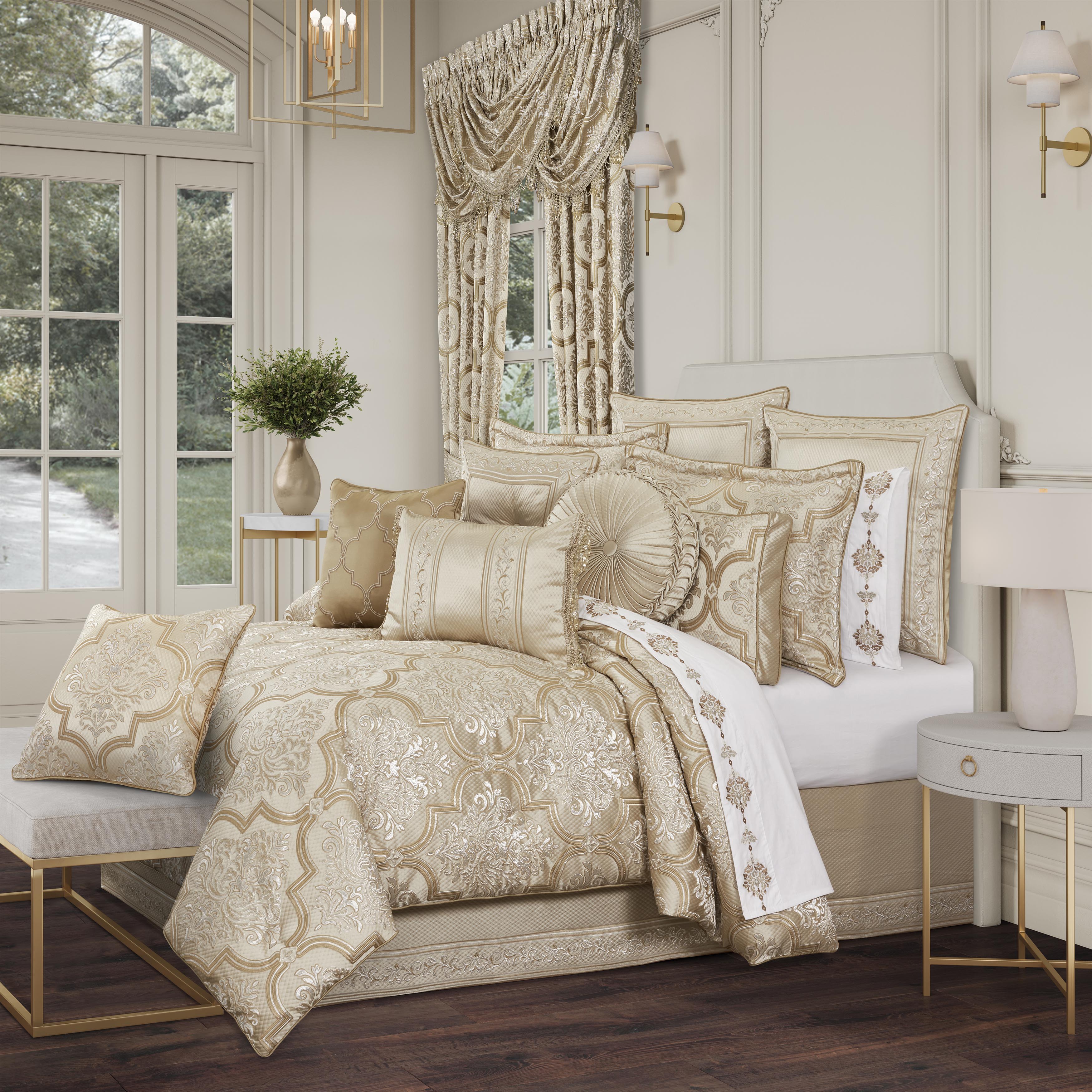 Sezanne Champagne 4 Piece Comforter Set