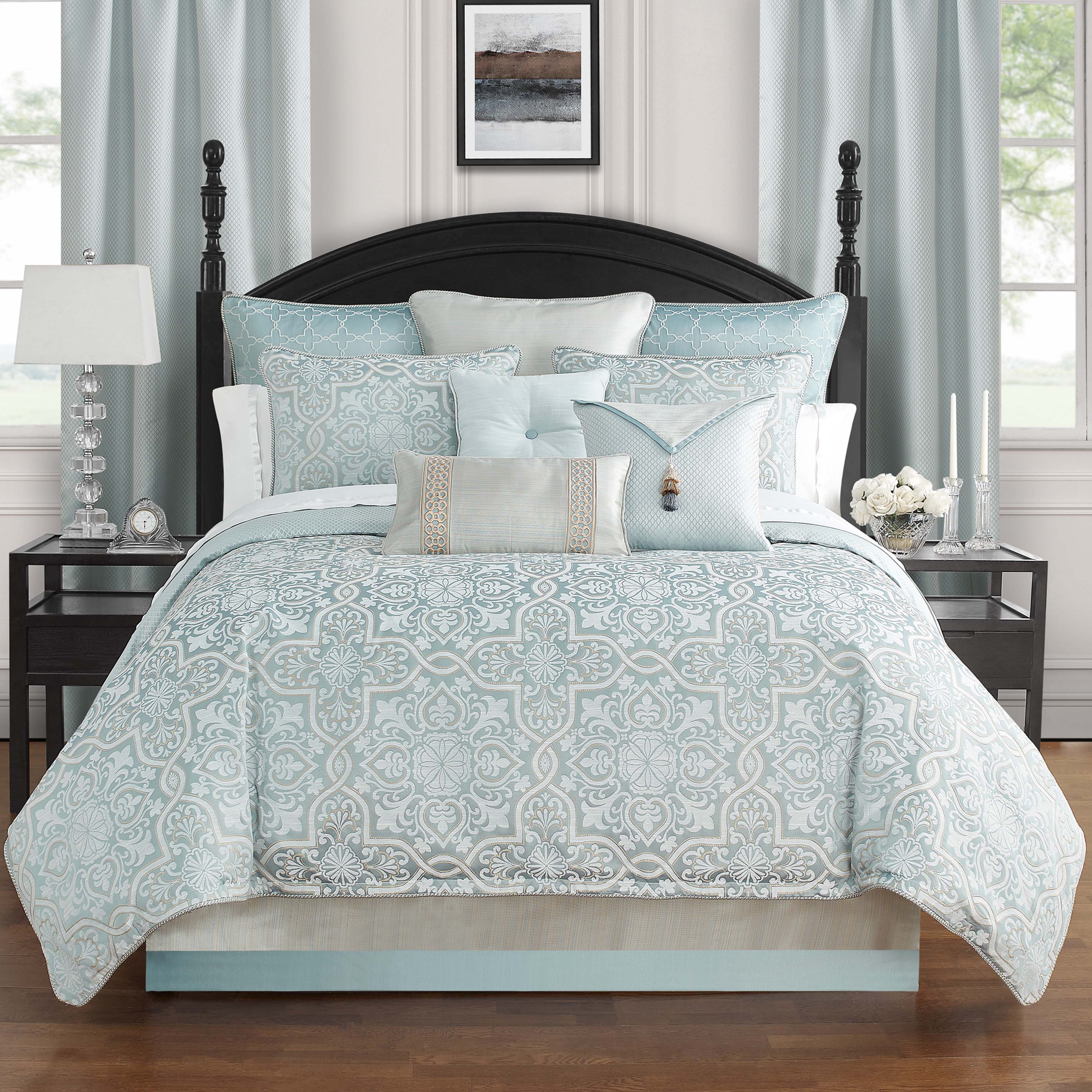 Arezzo Blue 6 Piece Comforter Set