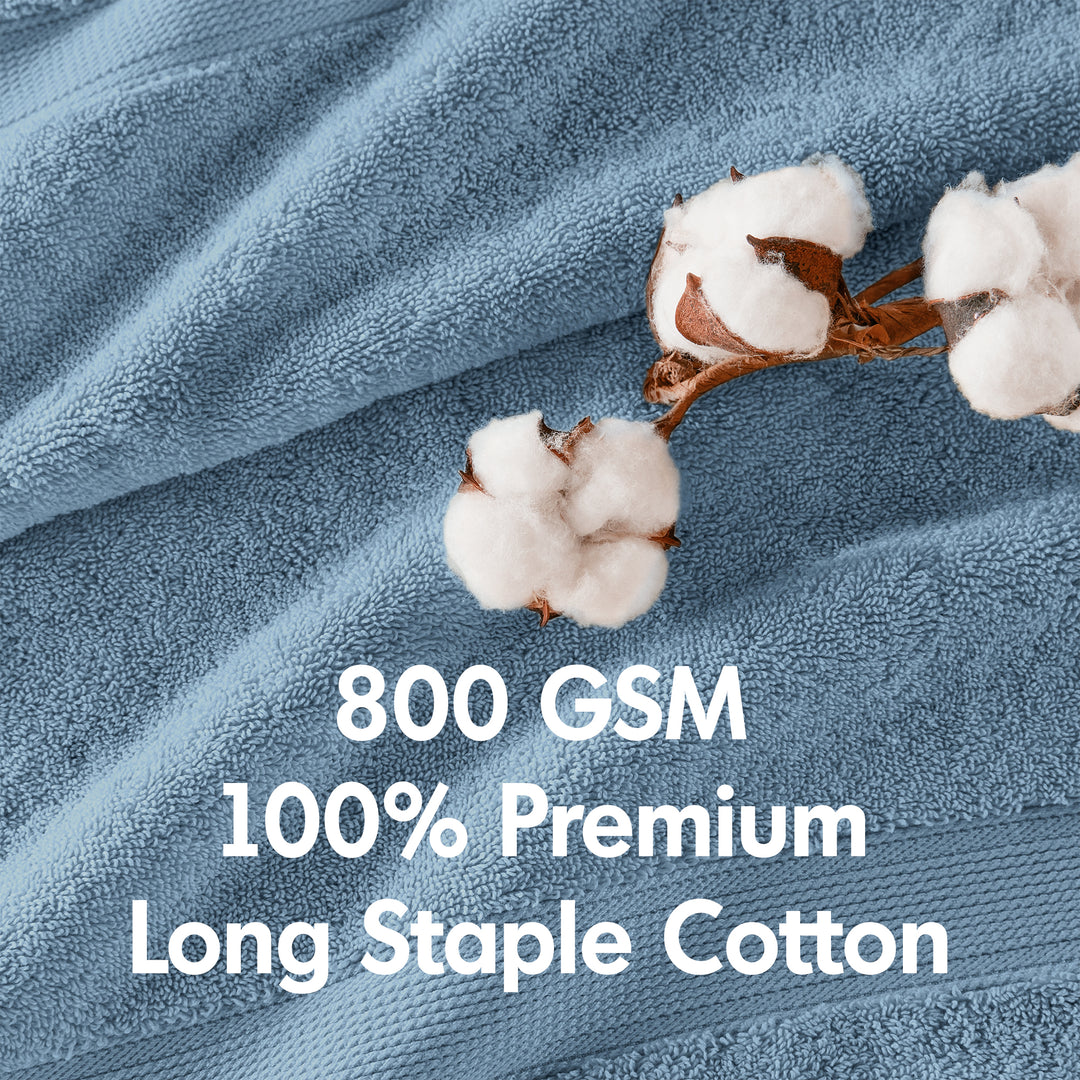 Zenta 100% Cotton 8 Piece Towel Set