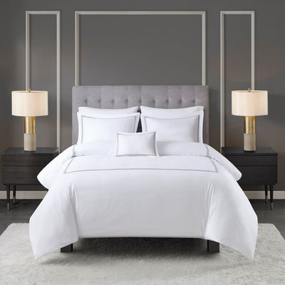 Queen King Size Luxury Comforter Sets 2024 Latest Bedding Page 2   100 CottonSateenEmbroidered5PieceComforterSet White Grey 400x 