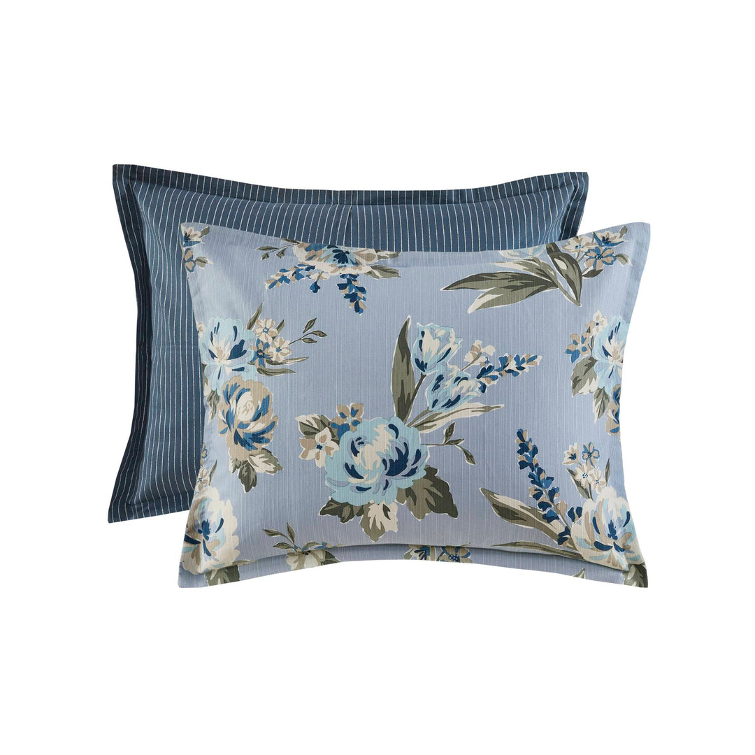 Salara Blue 7 Piece Comforter Set Comforter Sets By JLA HOME/Olliix (E & E Co., Ltd)