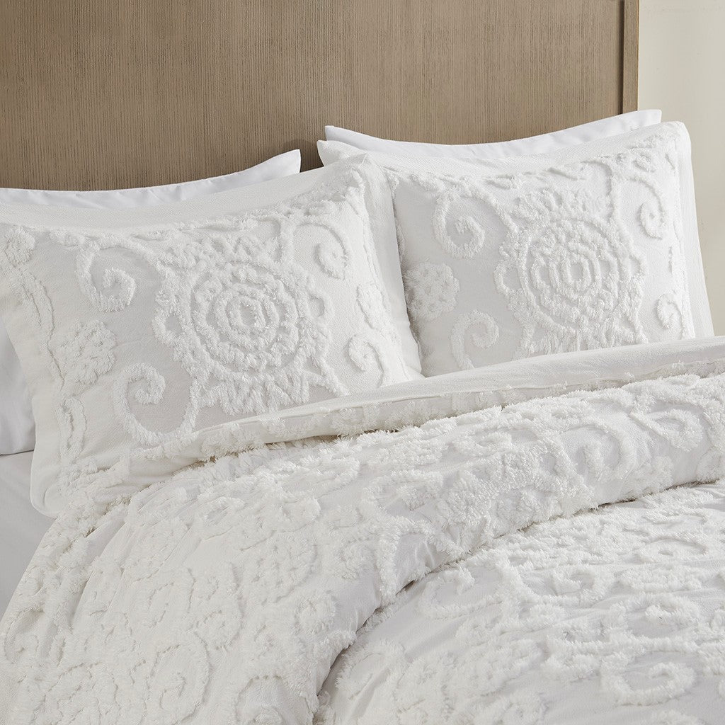 Valencia Ivory 3 Piece Comforter Set Comforter Sets By JLA HOME/Olliix (E & E Co., Ltd)