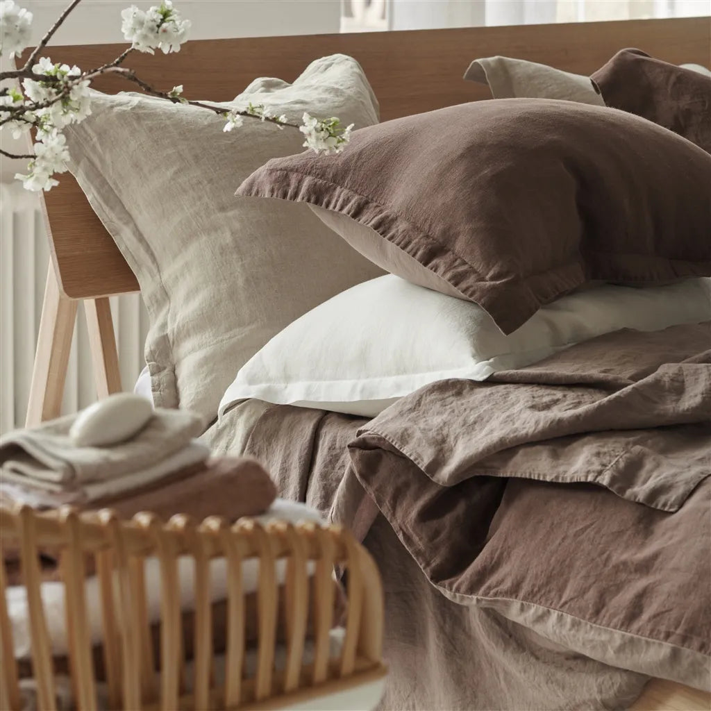 Biella Cocoa & Roebuck Duvet Cover Duvet Covers By Designers Guild