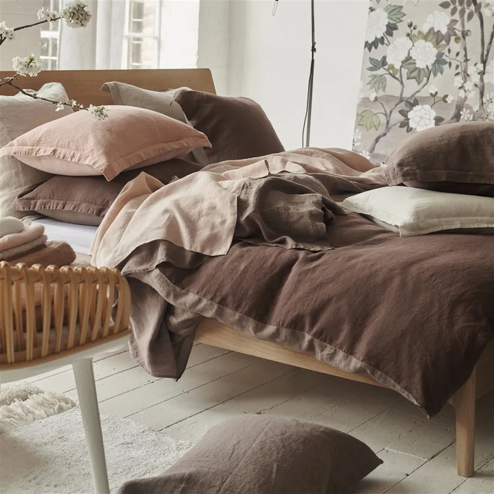 Biella Cocoa & Roebuck Duvet Cover Duvet Covers By Designers Guild