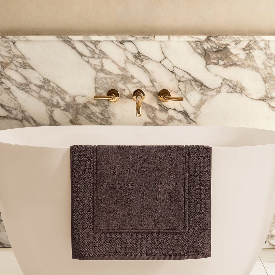 Egyptian Cotton Soft Border Bath Mat Bath Mat By Pure Parima