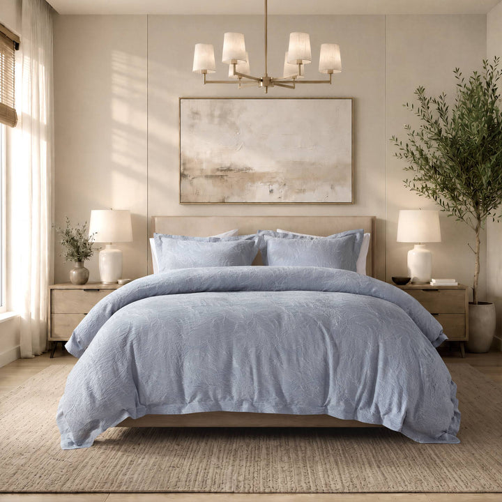 Serene TENCEL™ Cotton Jacquard 3 Piece Duvet Cover Set