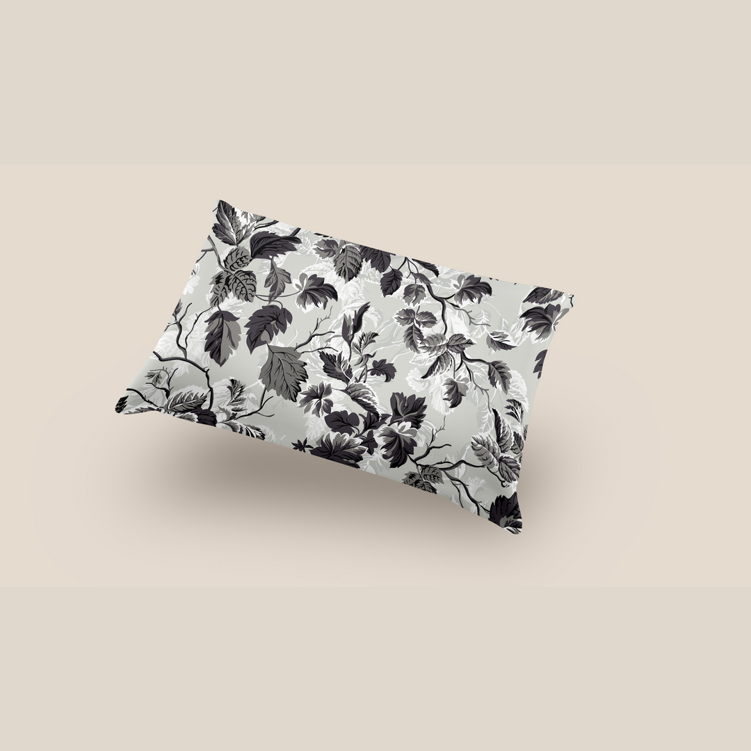 Bebejan Grey Leaves Sham Set - Final Sale Sham By US Office - Latest Bedding
