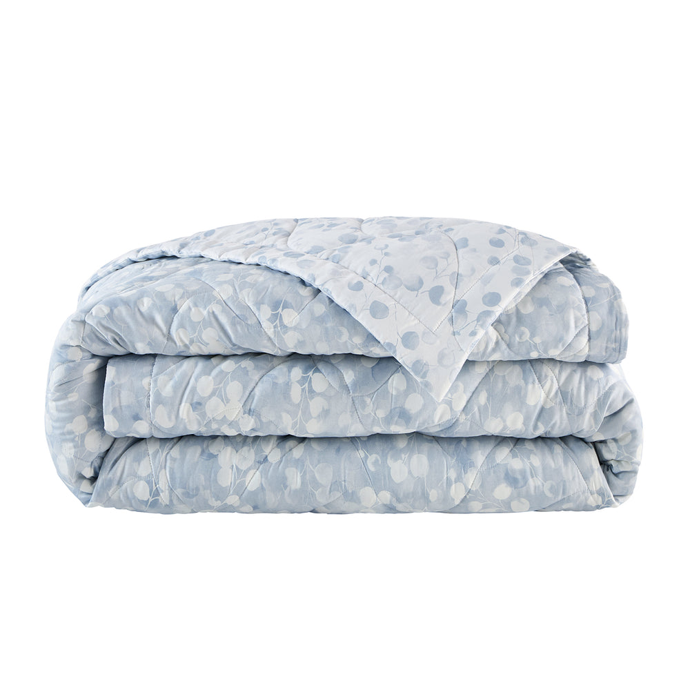 Rosée Blue Coverlet Coverlet By Anne de Solène