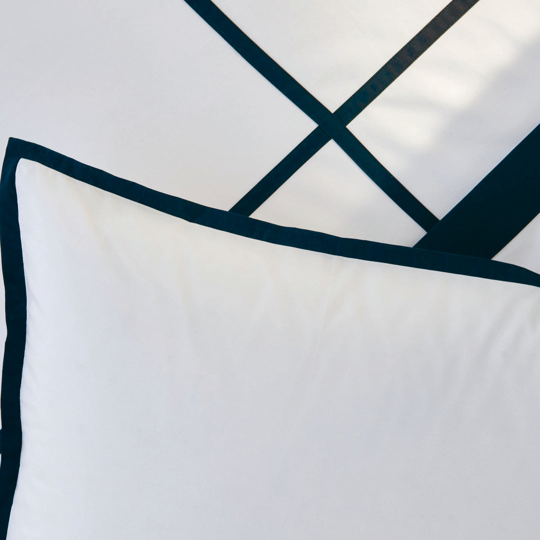 Fontainebleau 100% Cotton Percale Duvet Cover Duvet Covers By Anne de Solène