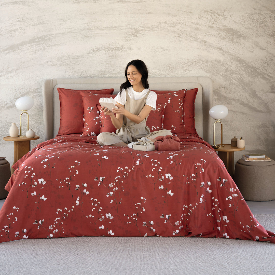 Minimaliste 100% Organic Cotton Sateen Duvet Cover Duvet Covers By Anne de Solène
