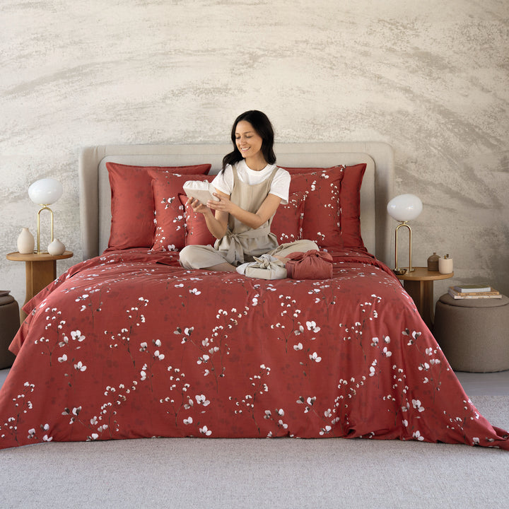 Minimaliste 100% Organic Cotton Sateen Duvet Cover Duvet Covers By Anne de Solène