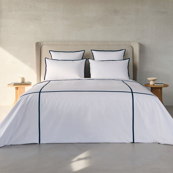 Fontainebleau 100% Cotton Percale Duvet Cover Duvet Covers By Anne de Solène