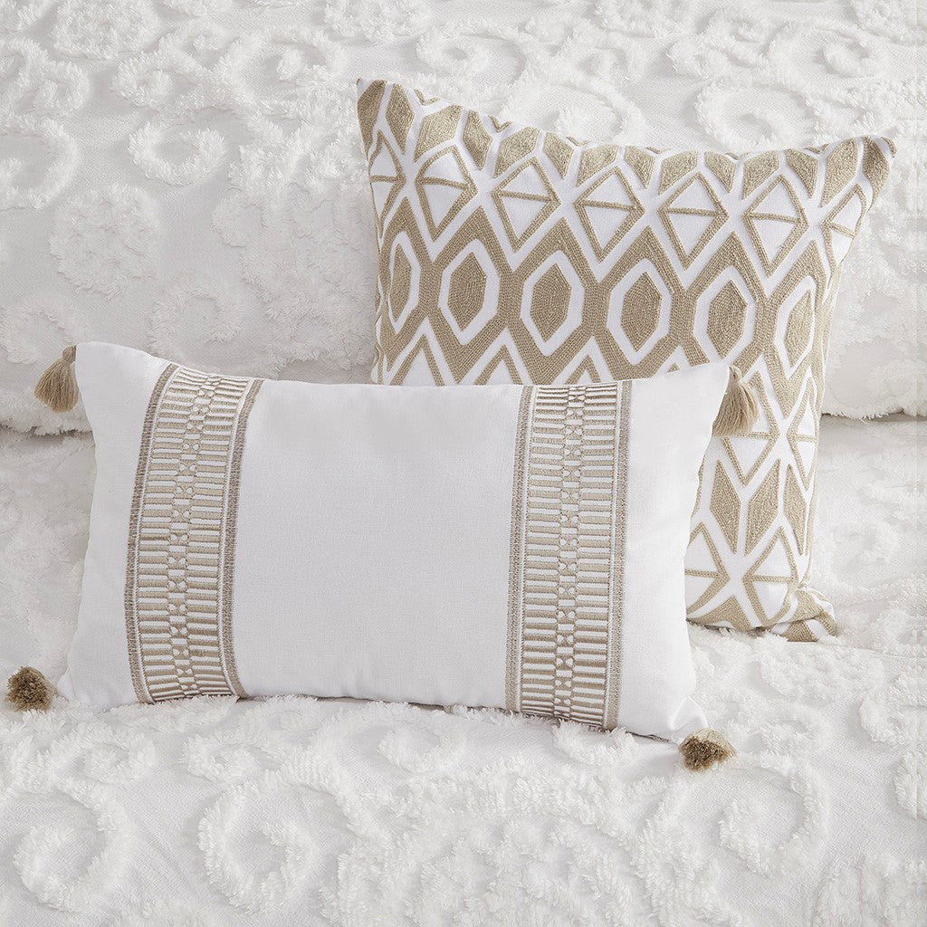 Valencia Ivory 3 Piece Comforter Set Comforter Sets By JLA HOME/Olliix (E &amp; E Co., Ltd)