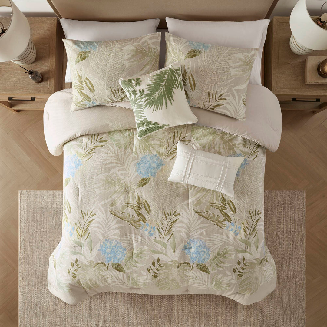 Kiawah Island Taupe 6 Piece Comforter Set Comforter Sets By JLA HOME/Olliix (E & E Co., Ltd)