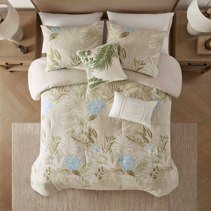 Kiawah Island Taupe 6 Piece Comforter Set Comforter Sets By JLA HOME/Olliix (E & E Co., Ltd)