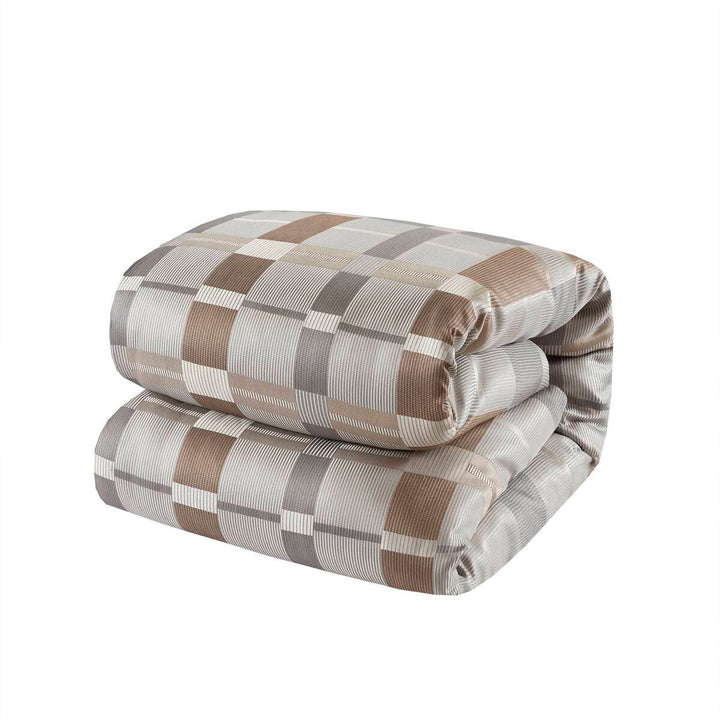Prescott Taupe 9 Piece Comforter Set Comforter Sets By JLA HOME/Olliix (E & E Co., Ltd)