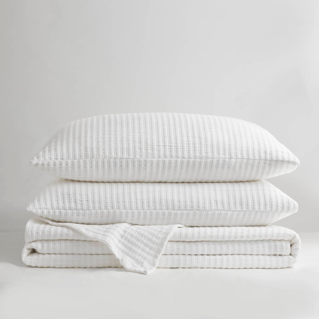 Hayden 3-Piece Cotton Blend Textured Knit Quilt Set