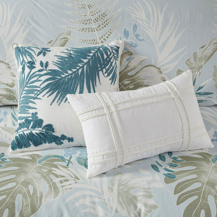 Kiawah Island Blue 5 Piece Duvet Cover Set Duvet Covers By JLA HOME/Olliix (E & E Co., Ltd)