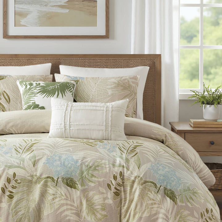Kiawah Island Taupe 5 Piece Duvet Cover Set Duvet Covers By JLA HOME/Olliix (E & E Co., Ltd)