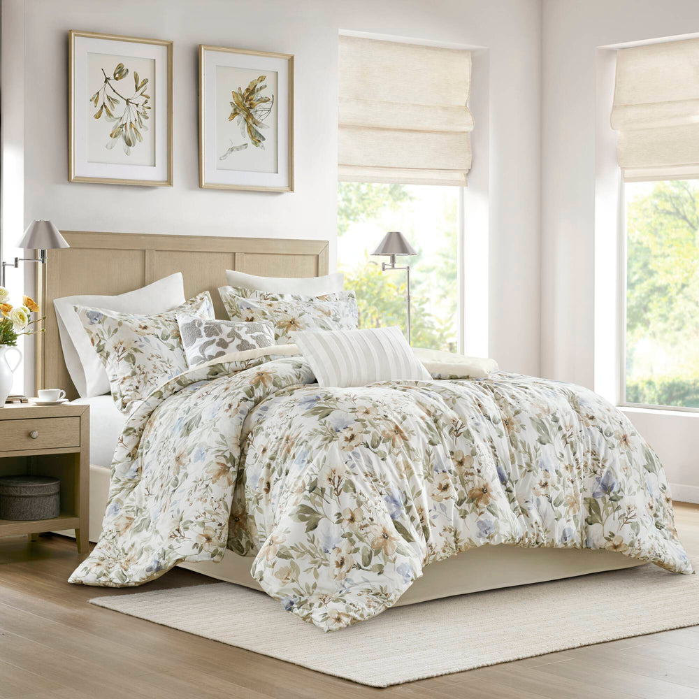Herbal Multi 6 Piece Comforter Set Comforter Sets By JLA HOME/Olliix (E & E Co., Ltd)