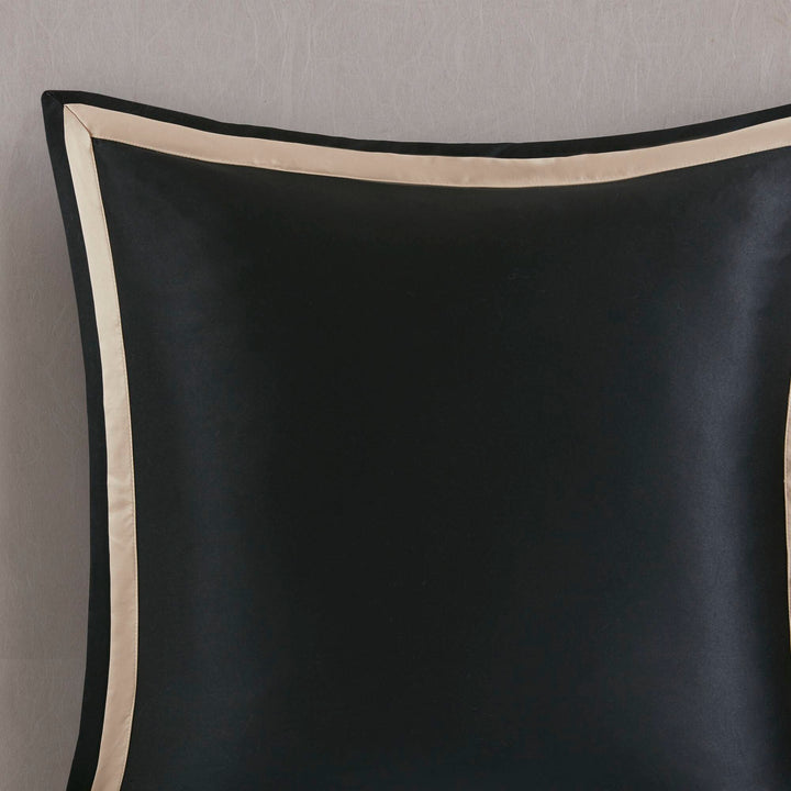 Odette Black 8 Piece Jacquard Comforter Set Comforter Sets By JLA HOME/Olliix (E & E Co., Ltd)