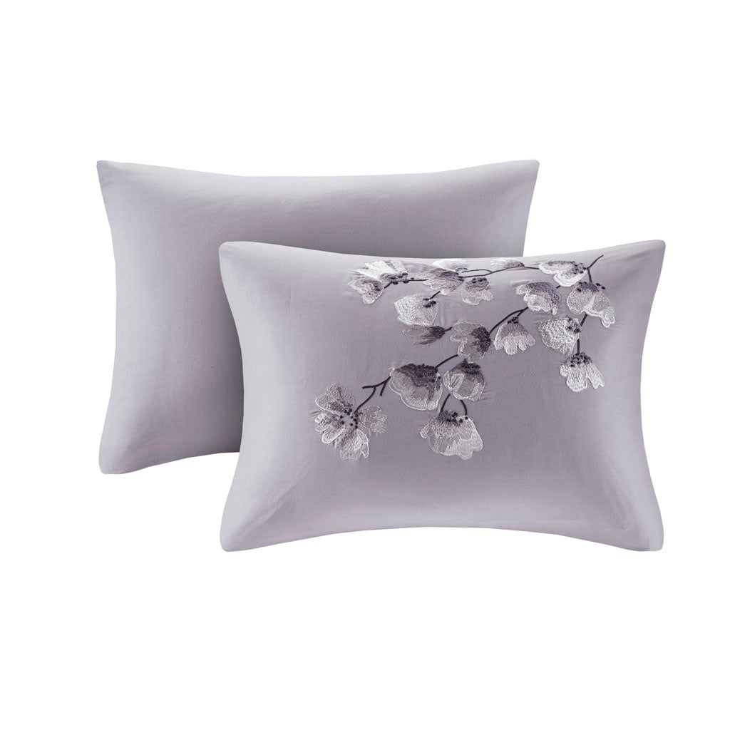 Sakura Blossom Lilac 3 Piece Comforter Set Comforter Sets By JLA HOME/Olliix (E & E Co., Ltd)