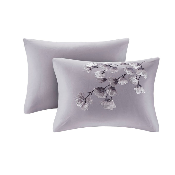 Sakura Blossom Lilac 3 Piece Comforter Set Comforter Sets By JLA HOME/Olliix (E & E Co., Ltd)