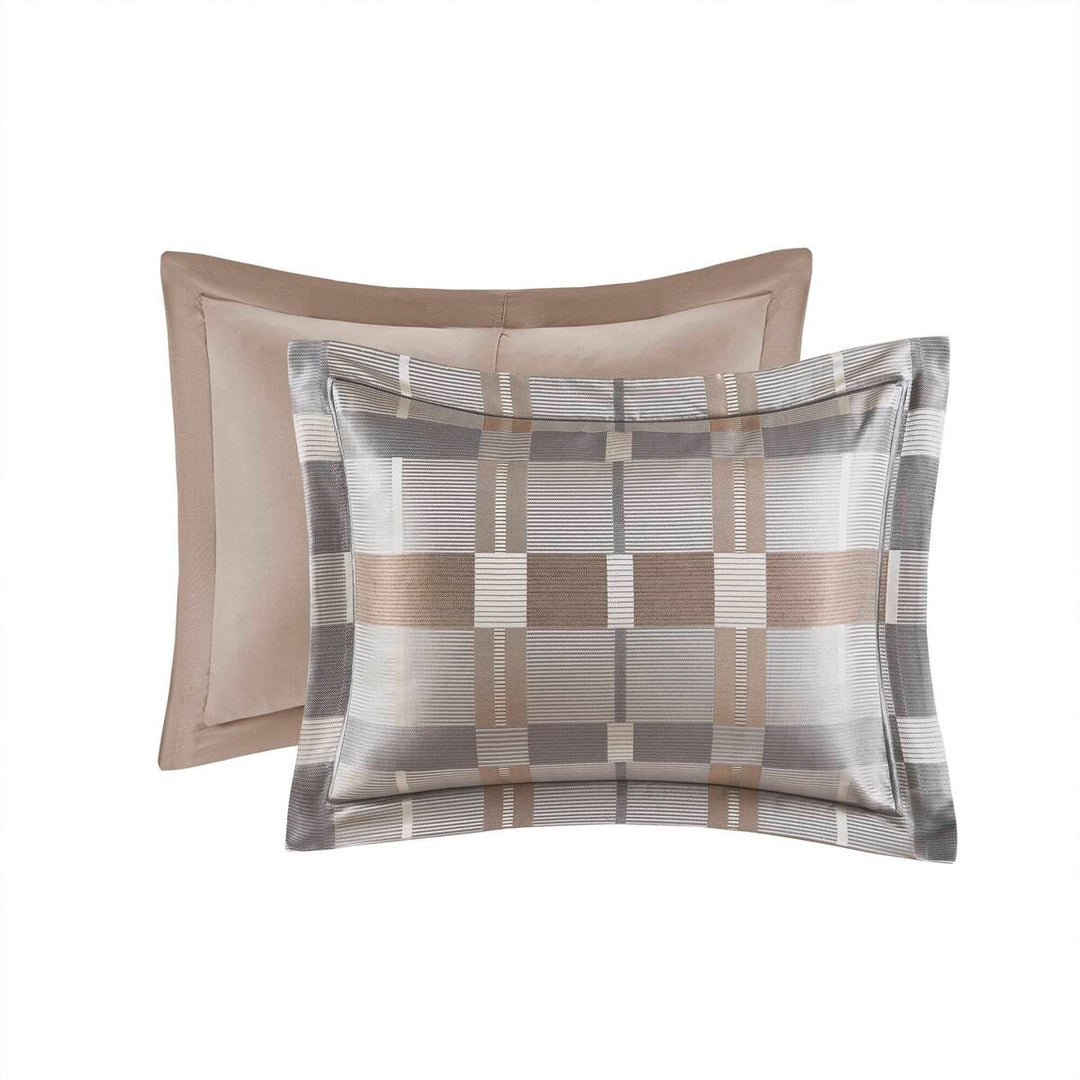 Prescott Taupe 9 Piece Comforter Set Comforter Sets By JLA HOME/Olliix (E & E Co., Ltd)