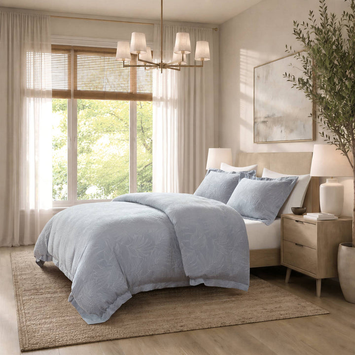 Serene TENCEL™ Cotton Jacquard 3 Piece Duvet Cover Set