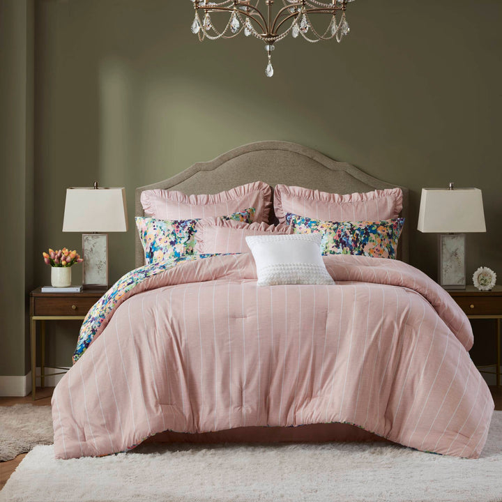 Ophelia Multi 8 Piece Comforter Set Comforter Sets By JLA HOME/Olliix (E & E Co., Ltd)