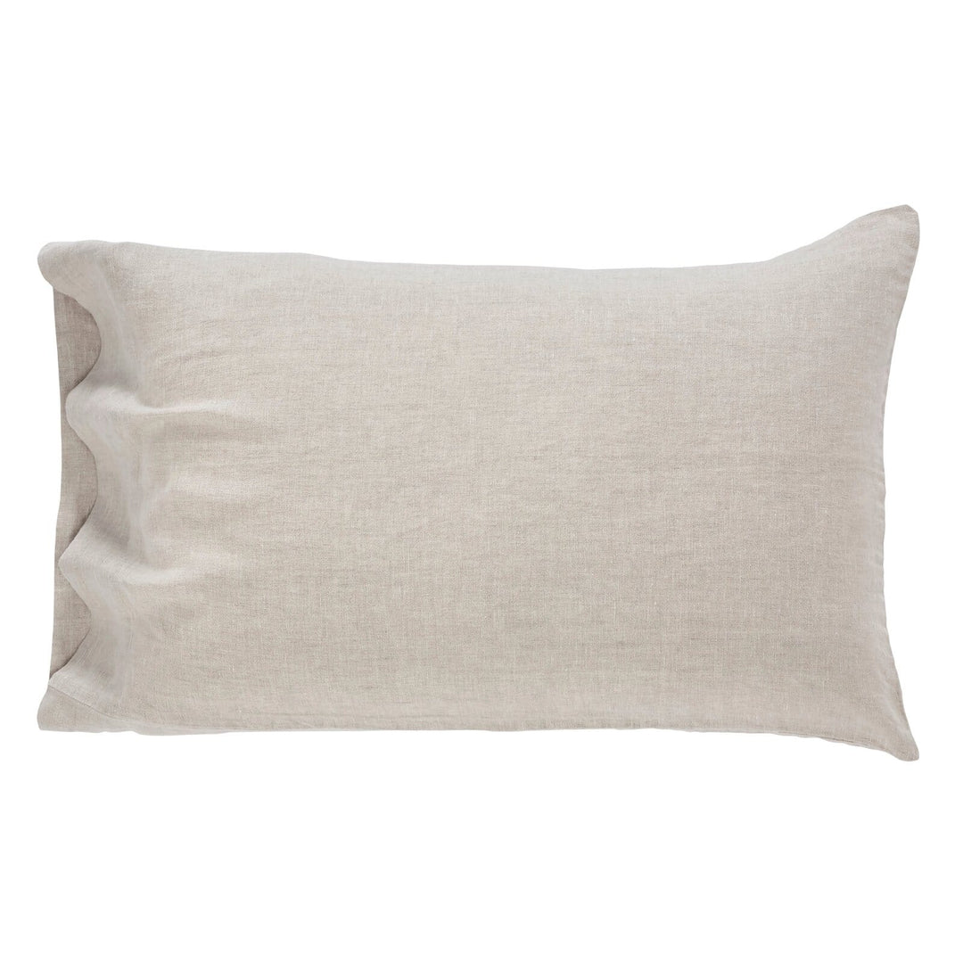 Seville Washed European Linen Pillowcase Set Pillowcase By Orchids Lux Home