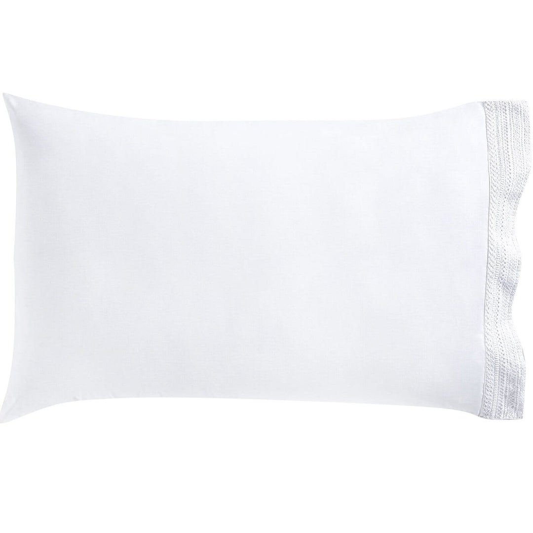 Olivia Cotton Percale 300 Thread Count Pillowcase Set Pillowcase By Orchids Lux Home