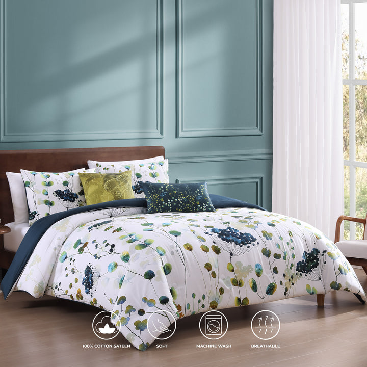 Bebejan Abstract Vines 5 Piece Reversible Comforter Set