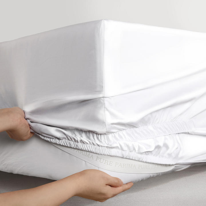 Triple Luxe Sateen Adjustable Fitted Sheet Fitted Sheet By Pure Parima