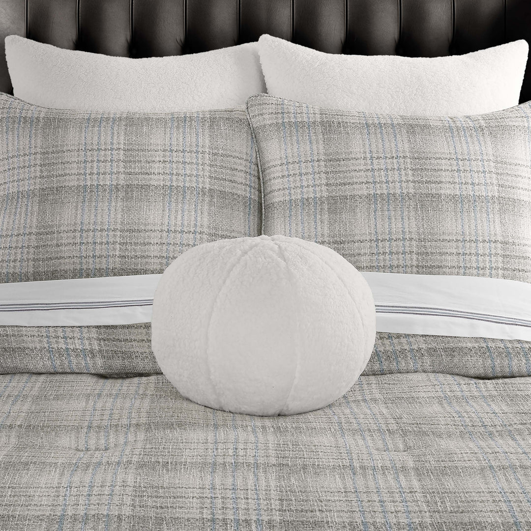 Alejandro White Ball Decorative Throw Pillow 12" Throw Pillows By J. Queen New York