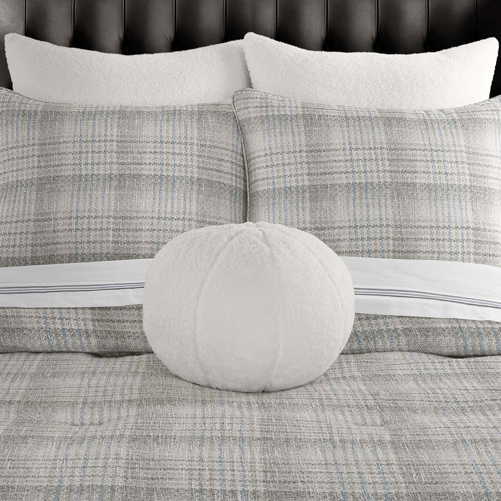 Alejandro White Ball Decorative Throw Pillow 12" Throw Pillows By J. Queen New York