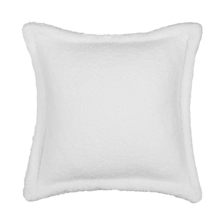 Alejandro White Square Decorative Throw Pillow 18" x 18" Throw Pillows By J. Queen New York