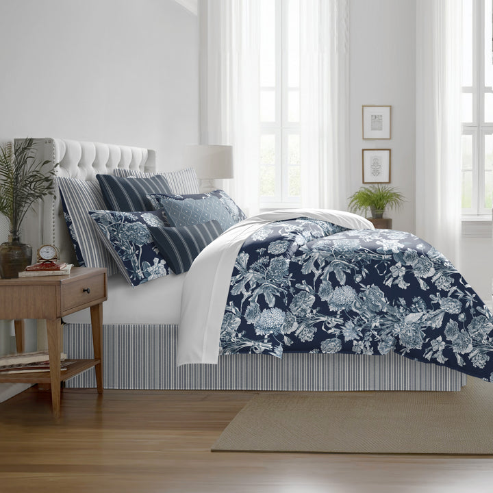 Alexandria Indigo 8 Piece Coverlet Set Coverlet By Colcha Linens
