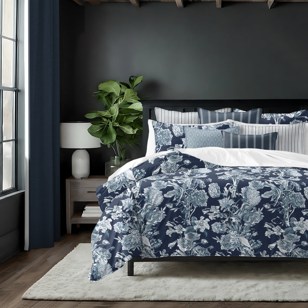 Alexandria Indigo 8 Piece Coverlet Set Coverlet By Colcha Linens
