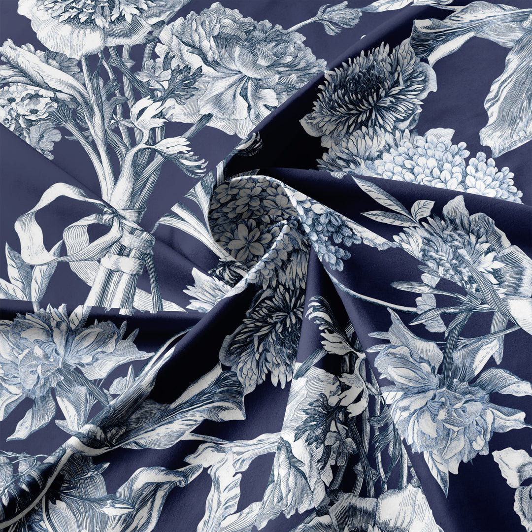 Alexandria Indigo 8 Piece Duvet Cover Set Duvet Covers By Colcha Linens