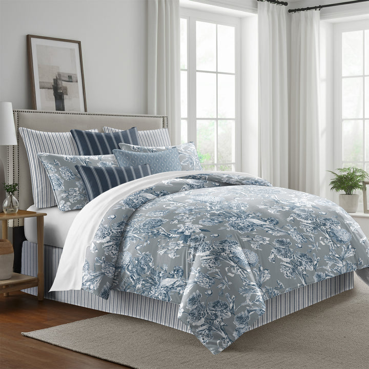 Alexandria Shadow 8 Piece Comforter Set Comforter Sets By Colcha Linens