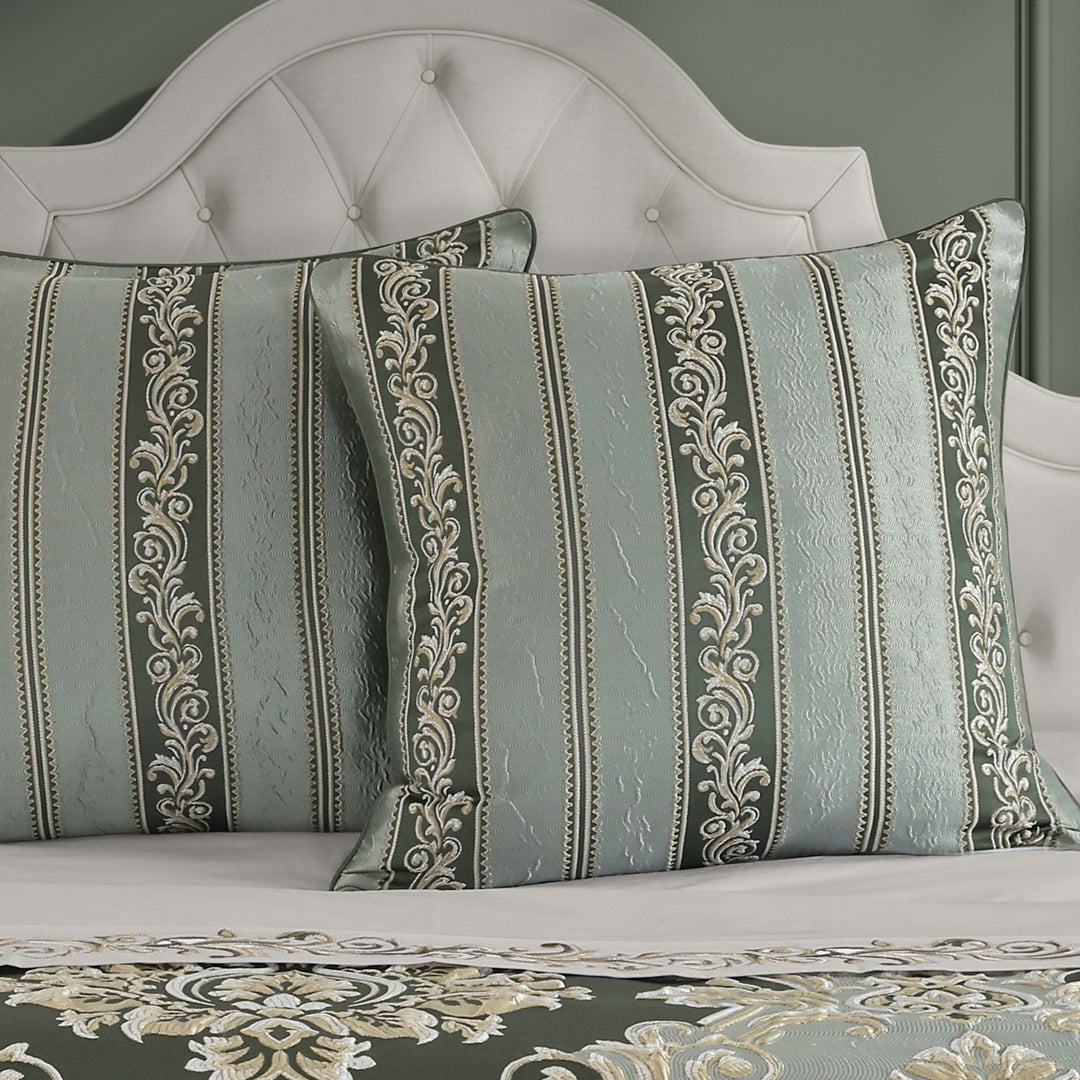 Alina Dusty Teal Euro Sham Euro Sham By J. Queen New York