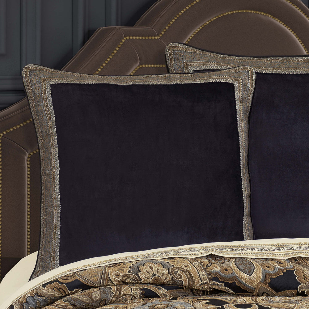 J Queen Amara Indigo Euro Sham- Final Sale Euro Shams By US Office - Latest Bedding