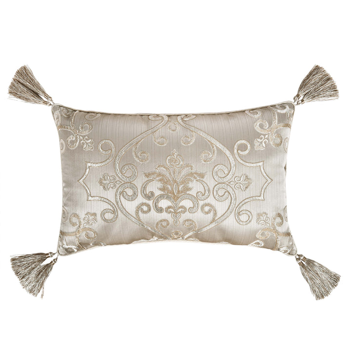 Amaretto Gold Boudoir Decorative Thow Pillow 22" x 14" Throw Pillows By J. Queen New York