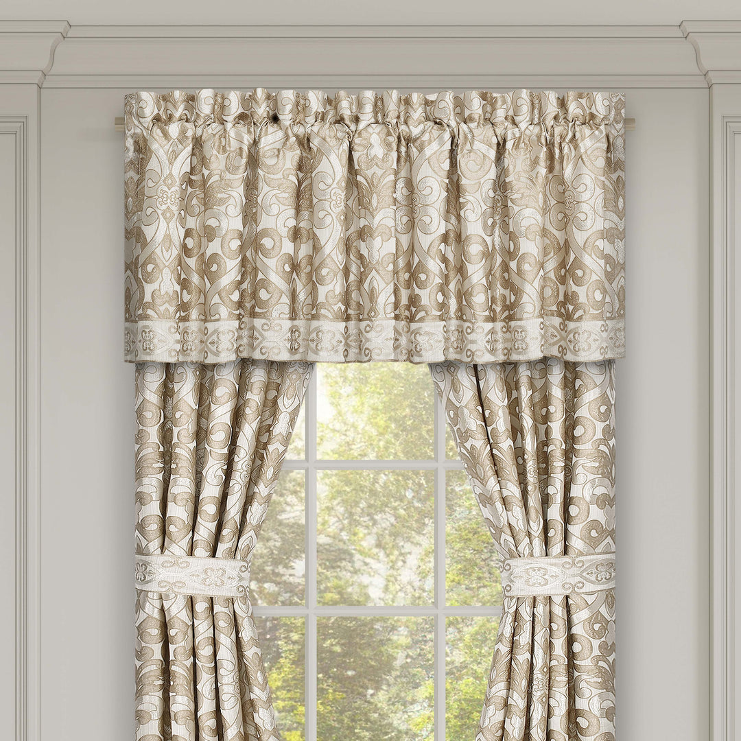 Amaretto Gold Straight Window Valance Window Valances By J. Queen New York