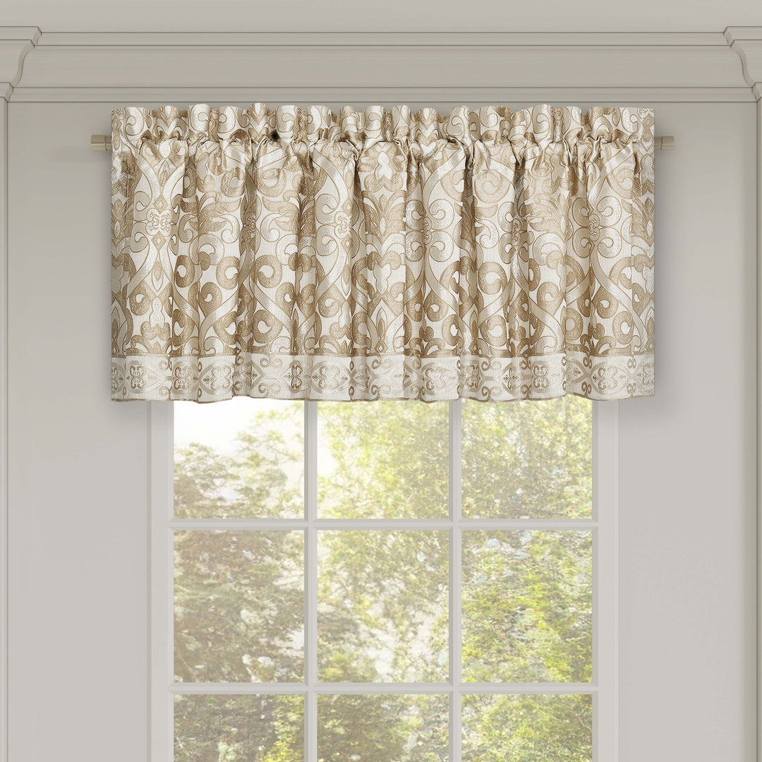 Amaretto Gold Straight Window Valance Window Valances By J. Queen New York