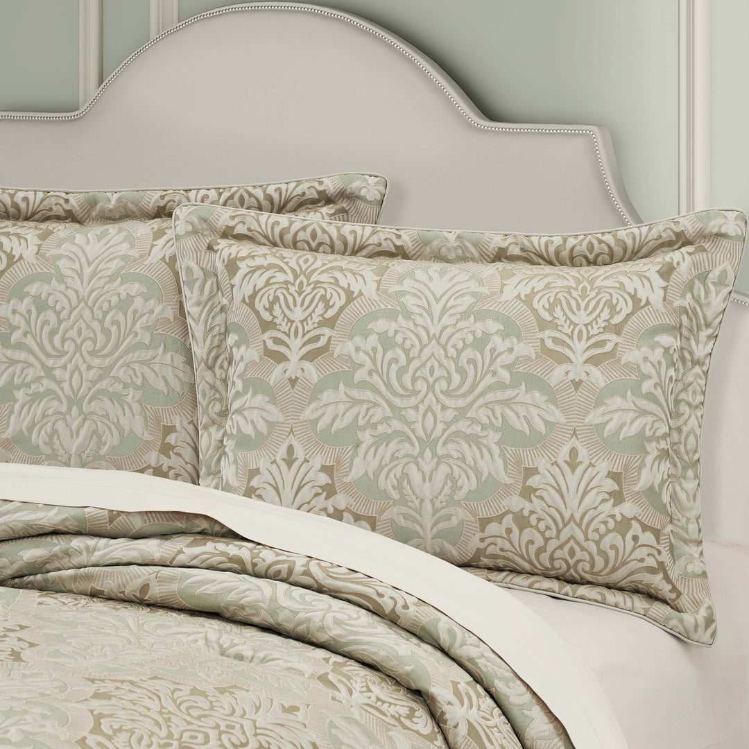 Anastasia Aqua 4 Piece Comforter Set Comforter Sets By J. Queen New York
