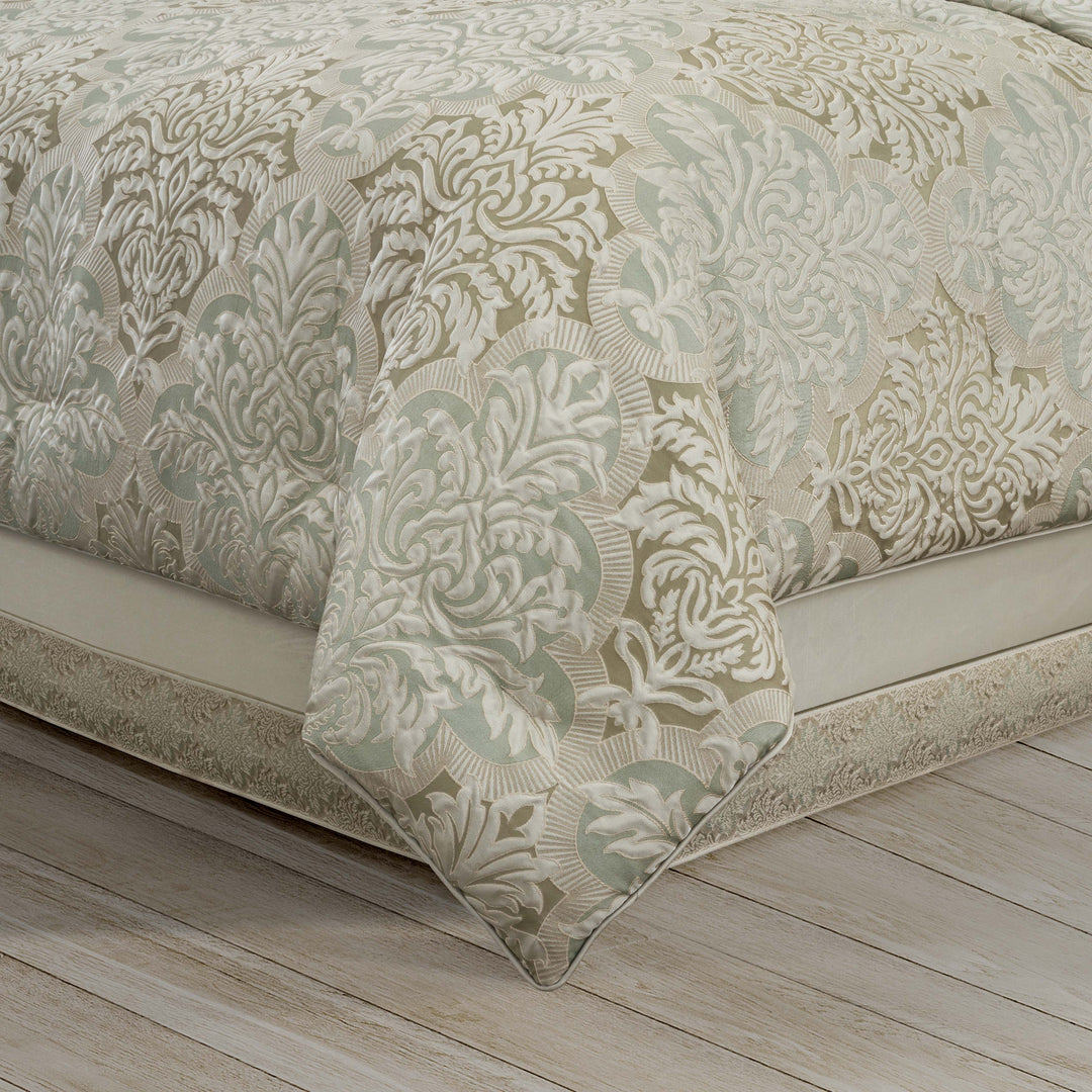 Anastasia Aqua 4 Piece Comforter Set Comforter Sets By J. Queen New York